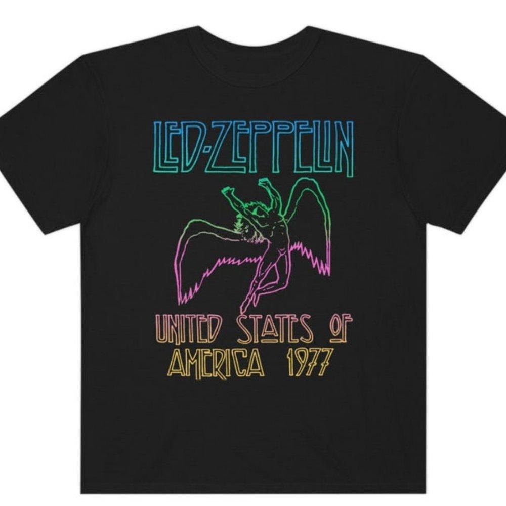 Led Zeppelin 1977 Tour Shirt Unisex Tee